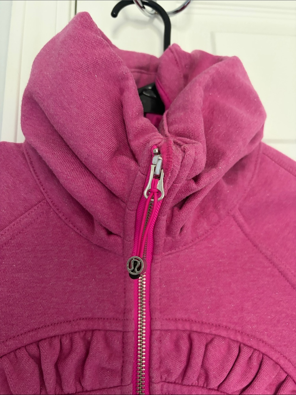 lululemon athletica cuddle up Pink Ruffle Full-Zip Hoodie Jacket - Picture 3 of 9